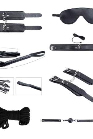 Alive - Secret Desires BDSM Kit - 8 Pezzi - Nero