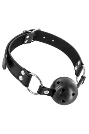 Fetish Tentation - Ball Gag Regolabile Traspirante - Nera