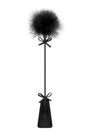 Sweet Caress - Frustino con Pon Pon - Nero