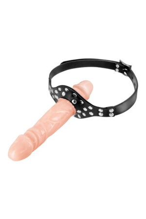 Fetish Tentation - Ball Gag con Dildo Doppio - Color Carne