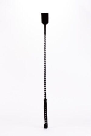 Bastone in pelle con striscia neon e parte superiore in pelle nabuk bianca