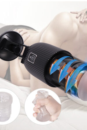Xise - Masturbatore Neutro con Ventosa Funzione Thrusting e Vibrante con Voce Sexy