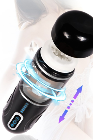 Xise - Masturbatore Neutro con Funzione Thrusting - Rotante e Vibrante con Voce Sexy