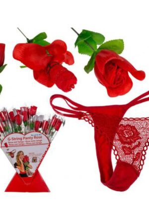 Rosa con perizoma rosso