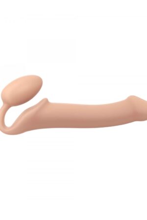 IMBRACATURA DILDO STRAP-ON FLESSIBILE MORBIDO SILICONE NUDE L