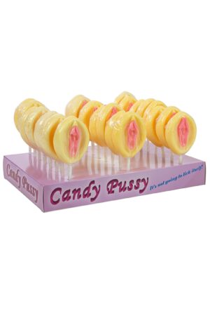 Lecca-lecca Candy Pussy 24 pezzi rosa