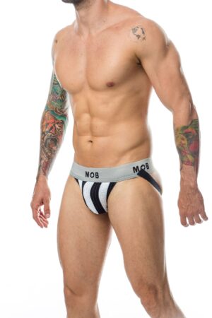 Jock classico a righe MOB bianco