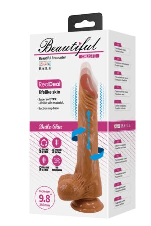 Bellissimo dildo vibrante Calisto da 9,8