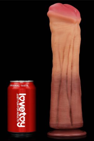 Pene in silicone platino a doppio strato da 12''