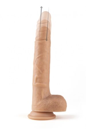 VIBRATORE REALISTICO SU E GIÙ R14 23CM CON TELECOMANDO