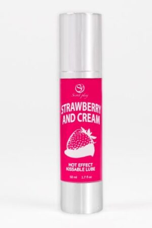 Secret Play -  Lubrificante Kissable Effetto Riscaldante - Fragola e Panna - 50 ml