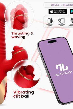 Into You - Ascen - Vibratore Thrusting e Movimento Wave e Stimolazione Clitoridea con Pallina + APP