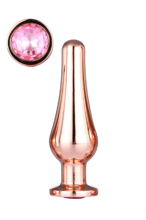 Plug del piacere GLEAMING LOVE ORO ROSA M