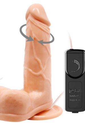 Dildo vibrante multi-velocità Barbara Genie da 6,1