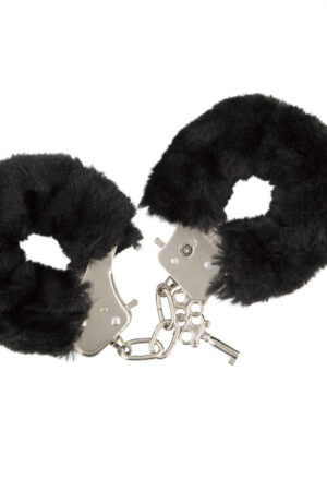 GP FURRY HANDCUFFS BLACK