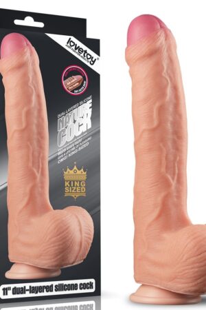 Pene in silicone platino a doppio strato da 11