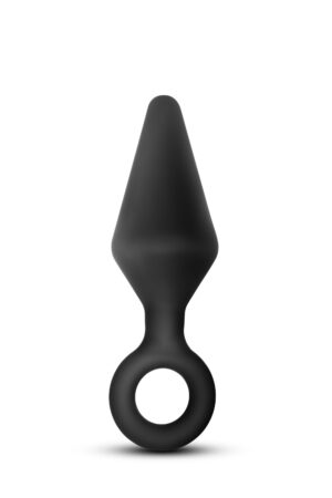AVVENTURE ANALI PLATINO SILICONE LOOP PLUG GRANDE NERO