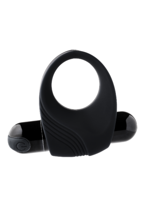 ANELLO PER IL PENE VIBRANTE RAMROD CON GRANDE PROIETTILE NERO