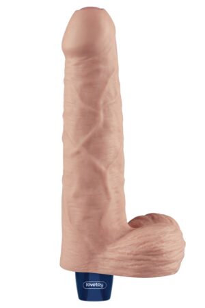 Dildo vibrante ricaricabile REAL SOFTEE da 9 (color carne)