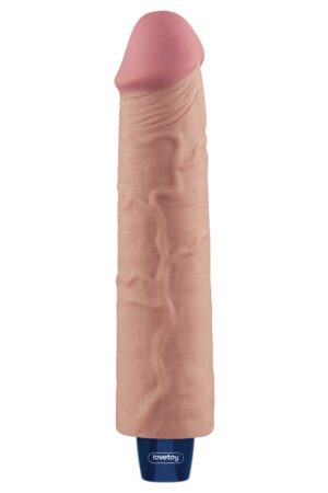 Dildo vibrante ricaricabile REAL SOFTEE da 9,5 (color carne)