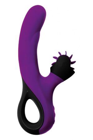 VIBRATORE VIOLA DYSIS CON STIMOLATORE CLITORIDEO