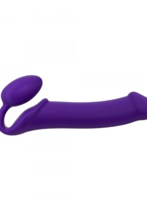 IMBRACATURA DILDO STRAP-ON FLESSIBILE MORBIDO SILICONE VIOLA XL