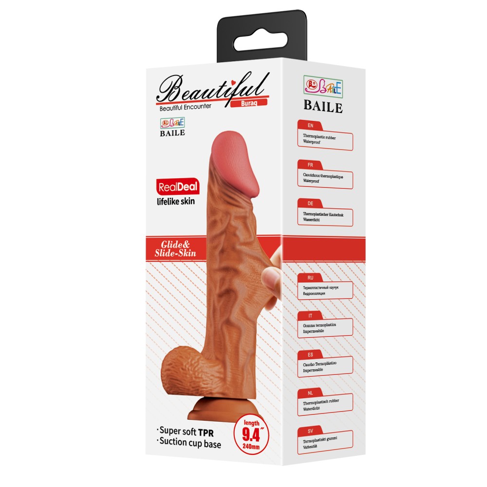 Bellissimo Buraq 9,4 Dildo Marrone