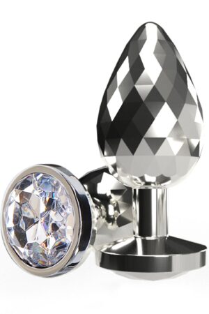 Disco Diamond Plug Grande argento