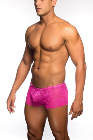 Rose Lace Boy Short rosa