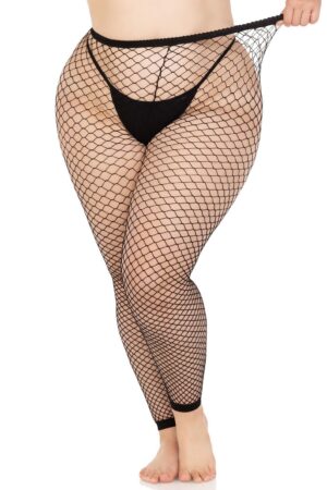Plus Industrial Net Collant senza piede neri
