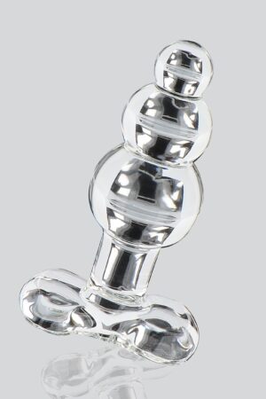 Gioiello anale di cristallo trasparente