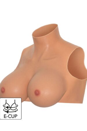 Top corto indossabile per il seno Coppa E pelle