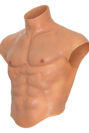 Pettorali e addominali in silicone per torso