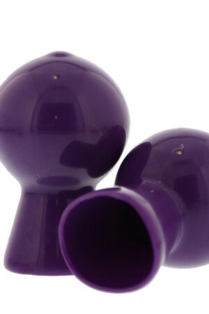 COPPIA DI SUCCHIA CAPEZZOLI IN VIOLA LUCIDO