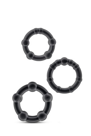 ANELLI PER IL PESO CON PERLINE NERI STAY HARD