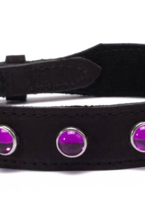 Collare in cristallo ottano rosa acceso