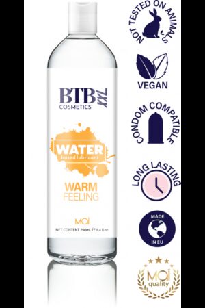 BTB Cosmetics - Lubrificante Base Acqua Effetto Riscaldante - 250 ml