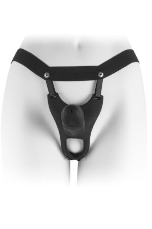 VSC Novelty - Strap-on con Dildo Cavo (Hollow) - 6 - Nero