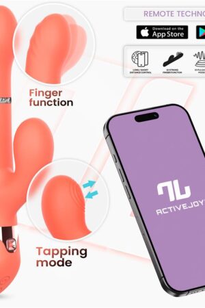 Into You - Mindy - Vibratore con Anello di Palline Interne Su e Giù e Movimento Finger e Tappin Clitorideo + APP