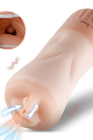 Xise - Suctroker V2 I - Masturbatore Bocca Realistico con Funzione Suzione e Vibrante