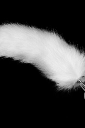 Coda anale in metallo bianco 1