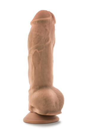 DILDO GRANDE DA 10 POLLICI AL NATURALE MOCHA