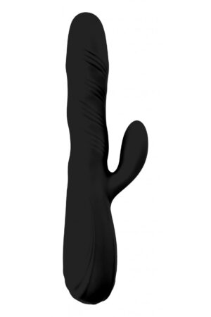 VIBRATORE ROTATORE CON STIMOLATORE CLITORIDEO NYX NERO