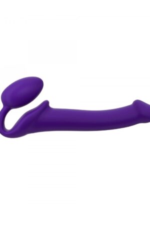 IMBRACATURA DILDO STRAP-ON FLESSIBILE MORBIDO SILICONE VIOLA M