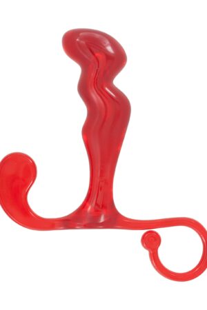 Massaggiatore per la prostata con spina di alimentazione rosso