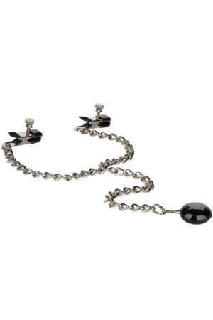 Morsetti per capezzoli a disco ponderati argento