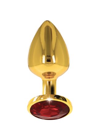 Plug anale con gioiello di diamante M oro