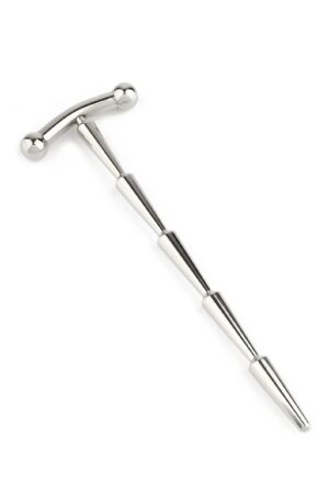 Tappo per pene con sonaglio liscio per sperma, argento