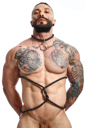 DNGEON Anello per pene in corda nera