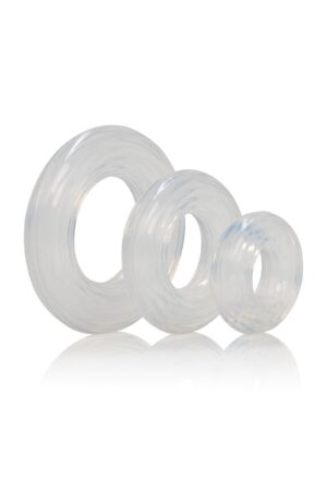 Set di anelli in silicone premium trasparenti